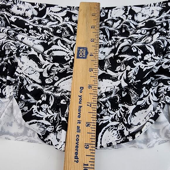NWT Kenneth Cole Swimsuit Bikini Skirted Bottom ONLY Women’s L Floral Ruffle - Picture 7 of 9